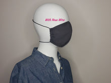 Face Mask with filter pocket and nose pocket